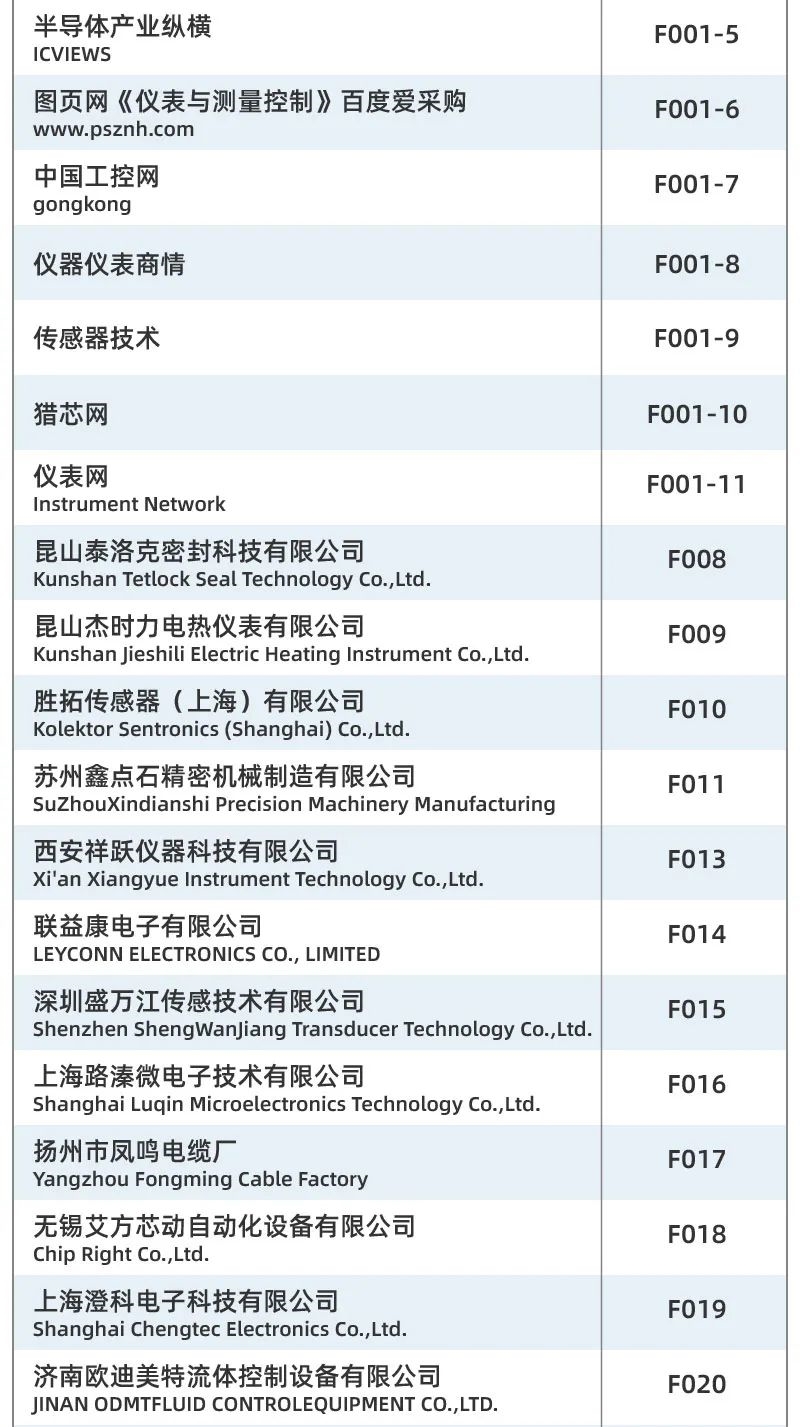 重磅发布丨SENSOR CHINA展商名单公布，四大亮点助你提前探营全球天花板级传感大展！