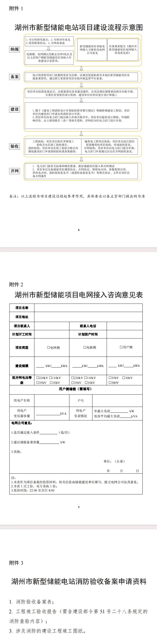 《关于进一步加强湖州市新型储能电管理工作的通知(征求意见稿)》公开征求意见